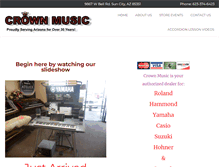 Tablet Screenshot of mycrownmusic.net